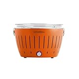 LotusGrill LG G34 U OR Standard Barbecue con batterie e cavo di alimentazione USB, 35 x 23,4 cm, Arancione