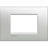 Bticino LNC4803TE Placca Livinglight Air 3 Moduli, Tech, Altezza 86 mm, Larghezza 120 mm, Metallo