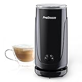Pro Breeze, Montalatte elettrico automatico - Frullino elettrico 240 ml per caffè, cioccolata calda, frappe ghiacciati – Montapanna e schiumalatte, Nero