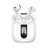 JBES Cuffie Bluetooth, Auricolari Bluetooth 5.4 In Ear Stereo con 4 Microfono ENC, 60 Ore Cuffiette Wireless Cancellazione Rumore, IP5 Auricolare per iPhone e Androide, Earbuds (Bianca)