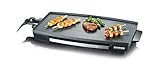 SEVERIN Piastra Elettrica XXL, 2200W, Superficie (59,5x34,5 cm), Antiaderente, Stile Teppan Yaki, Temperatura Regolabile, Vassoio Rimovibile, 79,0 x 33,0 x 9,5 cm, Acciaio/Nero - KG 2397