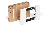 Bticino KA4803KW Living Now - Placca 3 Moduli, Bianca, 120 x 50 x 10 cm