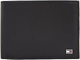 Tommy Hilfiger Uomo Portafoglio Eton con Scomparto Monete, Nero (Black), Taglia Unica