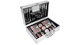bonvoyage, Set Trucchi Donna, Include Rossetti, Ombretti, Fard, Smalto per Unghie, Pennelli Make Up e Specchio, Valigetta Portatile e Leggera, Bon Voyage