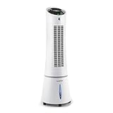 KLARSTEIN Condizionatore Portatile Senza Tubo 55W, 5in1, Umidificatore, Climatizzatore Portatile Silenzioso con Night Mode, Ventilatore Aria Fredda, Raffrescatore d’Aria 180m³/h, Serbatoio da 6L