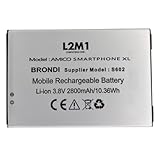 L2M1 Batteria per Brondi Amico Smartphone XL Smartphone Android Dual Sim 4G GPS Supplier Model S602 Li-ion 3.8V 2800mAh 10.36Wh
