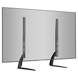 BONTEC Supporto Piedistallo TV per Schermi LED LCD Plasma da 22-65 Pollici, Supporto da Tavolo Universale per TV Max VESA 800x400 mm, Altezza Regolabile, Capacità di Carico fino a 50 kg