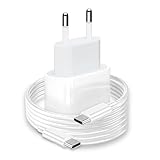 Caricatore USB C per Samsung Huawei Xiaomi e Smartphone Android 20W con Cavo Type C PHONIX Italia - Alimentatore Caricabatterie Ricarica Rapida e Cavo Tipo C 1m (Bianco)