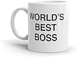 Tazza in ceramica con scritta “World’s best boss”, “Dunder Mifflin” (The Office), 325 ml