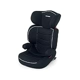 Foppapedretti Seggiolino Auto Time DuoFix, Gruppo 2/3 (15-36 Kg), per bambini da 3 a 12 anni, Fissaggio Dualfix (Isofix e non), conforme ECE R44, Sistema Protezione Impatto Laterale, Nero