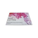 Artway Blocco per acquerelli, formato A4, pressato a freddo, 300 g/m², 100% cotone, 12 fogli
