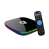 Android TV Box, Q Plus Android 9.0 TV Box 2GB RAM/16GB ROM H6 quad-core Cortex-A53 supporto 3D 6K Ultra HD H.265 2.4GHz wifi 10/100M Ethernet HD Smart TV Box