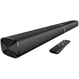 GarageRock Sound Bar per TV, Soundbar TV 2 in 1 divisibile con regolazione automatica del volume, altoparlanti TV stereo con 3 modalità EQ, Bluetooth 5.3, ARC/Opt/AUX, Soundbar per TV/proiettori, 1pcs