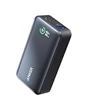 Anker Power Bank Ricarica Rapida, 533 PowerCore 30W con PD Max Output, Power IQ 3.0 Caricabatteria Portatile, 10,000mAh iphone 17/16 pro max/16 pro/15/14/13 Series, MacBook,iPad（Nero）