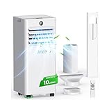 Condizionatore Portatile Climatizzatore Silenzioso - 9000BTU Climatizzatore senza Unità Esterna, Raffrescatore a Basso Consumo con Kit Finestra, Display LED, 4 Modalità, Copertura 33 m² Bianco