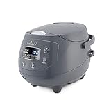 Yum Asia Panda Mini Cuociriso con Ciotola in Ceramica Ninja e Advanced Fuzzy Logic (3,5 tazze, 0,63 litri) 4 Funzioni di Cottura del Riso, 4 Funzioni Multicooker, Display LED