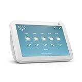 Echo Show 8 (1ª generazione, modello 2019) | Schermo intelligente con Alexa | Resta sempre in contatto con l'aiuto di Alexa | Bianco