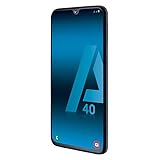 Samsung Galaxy A40 Smartphone, Display 5.9' Super AMOLED, 64 GB Espandibili, RAM 4 GB, Batteria 3100 mAh, 4G, Dual Sim, Android 9 Pie, [Versione Italiana], Nero