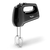 Moulinex Quick Mix Sbattitore, Veloce e potente, Robusto ed efficiente, Maniglia ergonomica, Semplice e Intuitivo, Nero, HM3108