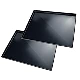 Teglie Di Roma Forno 40x30x2 Cm, per Pizza Professionale Spessore teglie 8/10 Pizza Alta idratazione Ideale per Professionisti della Pizza focaccia 6 Pezzi