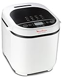 Moulinex OW2101 Pain Doré Macchina del Pane, 720 W, 1 kg, 12 Programmi Automatici, 3 Livelli di Peso e Doratura, Schermo LCD, Macchina per Pane, Pizza, Pasta, Dolci, Marmellate, Ricettario Incluso