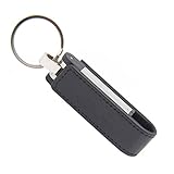 Errepinew Chiavetta Pen Drive USB 3.0 128 GB Con Portachiavi Velocità Fino 100 MB/s Elegante in Metallo Perfetta come Idea Regalo Memoria Stick per PC Laptop Auto TV Fibbia Morbida Similpelle Nero