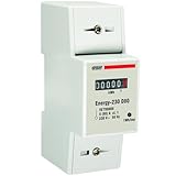 VEMER VE799000 ENERGY 230 D80 – Contatore Energia Elettrica Monofase da Barra DIN 2 Moduli, Misuratore Consumo Elettrico, Corrente Massima Misurabile 80A, Alimentazione 230V, Bianco