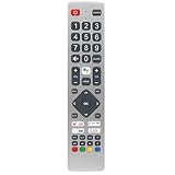 SHWRMC0133 - Telecomando IR di ricambio per Sharp Aquos TV 32BI6EA 40BI2EA 40BI5EA 40BL2EA 40BL3EA 40BL4EA 40BL5EA 40BN5EA 40BN6EA 43BI2EA 43BI5EA 43BL2EA 43BL3BL3EA 43BL5 EA 43BN5EA 43BN6EA