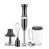 KitchenAid 5KHBV83EOB Frullatore a immersione, nero onice