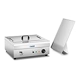Royal Catering Friggitrice per Pasticceria Friggitrice Elettrica RCBG-18STHB (Zona Fredda, 3.200 W, 18 L, Acciaio inox)
