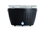 LotusGrill G-AN-34P, Barbecue con batterie e cavo di alimentazione USB, 35 x 23,4 cm, Grigio