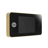 Yale Spioncino Elettronico Digitale 45-0500-1432-00-0201 Ottone, Visualizzazione dal Vivo, Telecamera di Alta Qualità, Angolo di Visione 105°, Sostituisce lo Spioncino Meccanico della Porta
