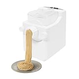 Macchina per la pasta, Pasta Maker Automatico con motore in rame, pasta fatta in casa in 12 minuti, 9 forme in acciaio inox, modalità retromarcia, pasta per verdure, clip di sicurezza, capacità 500g