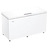 Haier Serie 7 Congelatore a Pozzetto, 508 Litri, Funzione Fast Freeze, Trattamento Antibatterico, Temperatura Regolabile, Luce LED, Classe E, 154,5 x 75 x 89 cm, Bianco - HCE520E