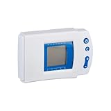 Cronotermostato Digitale Programmabile con Display LCD, Funzione Vacanza ed Energy Saving, Range 5–30°C, Alimentazione a Batterie