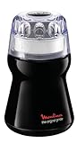 Moulinex AR1108 The Original Grinder, Macinacaffè, sistema di blocco, premere il tappo per macinare, pala in acciaio, 180 W, 0.50 Kg, Nero