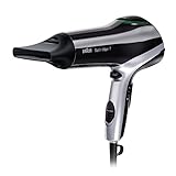 Braun Satin Hair 7 BRHD710E Asciugacapelli 2200W, Tecnologia IONTEC Anti-crespo, 3 temperature/ 2 Velocità, Concentratore, Filtro rimovibile, Nero