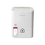 Ariston DEOS 16S NET Wifi - Deumidificatore Casa Muffa Portatile 16L/24h con Ruote, Bagno e Ambienti Fino 44㎡ Assorbi Umidità 24,5x35x51 - 3 Velocità e Filtro Antipolvere, Max 330w Compatibile con App