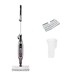 Shark Automatic Klik n' Flip Steam Mop, Scopa a Vapore Intelligente, Cavo 6 m, 2 Panni Lavabili, Serbatoio Capacità di 375 ml, Riscaldamento in 30 Secondi, Bordeaux/Grigio, S6003EU