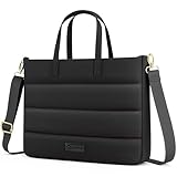 RAINYEAR 13-14 Pollici Signore Borsa del computer portatile per Macbook Notebook Chromebook, caso elegante per il lavoro d'ufficio Business University, Borsa con scomparto del computer portatile, Nero