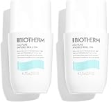 BIOTHERM, Deo Pure Invisible Roll-On, Deodorante Roll-On Antitraspirante, Efficace fino a 48H, Anti Macchie Bianche e Gialle sui Vestiti, 75ml (Confezione da 2)