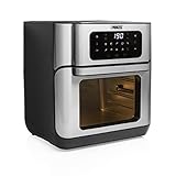 Princess Friggitrice ad Aria Forno 10 L con Cestello Rotante, Airfryer Ventilato, 10 Programmi, Display Touch Digitale, Acciaio Inox, Fino al 66,7% di Risparmio Energetico, 1500 W, 182065