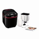 Moulinex OW2208 Pain & Plaisir, Macchina del Pane, 17 Programmi Automatici, 3 Impostazioni di Peso e 3 Livelli di Doratura, Avvio Ritardato Fino a 15 Fre, Ricettario Incluso, 650W, Nero/Viola