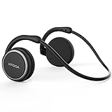 Auricolari On-Ear Bluetooth con Microfono, Cuffie wireless a pressione zero con suono stereo, Tecnologia Clear Voice Capture, Auricolari Bluetooth per palestra/yoga