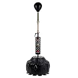 Sacco da boxe da terra Sacco per cobra con palla da boxe Speed Ball-Reflex, sacco da boxe con supporto, altezza regolabile da 59-70,8 pollici - Borsa da boxe da boxe indipendente