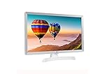 LG 28TN515S- WZ - Monitor Smart TV 70 cm (28') (1366 x 768, 16:9, DVB-T2/C/S2, WiFi, 5 ms, 250 CD/m², 5 M:1, Miracast, 10 W, 1 x HDMI 1.3, USB 2.0), Colore Bianco