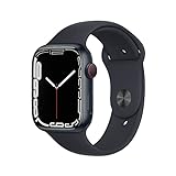 Apple Watch Series 7 (GPS + Cellular, 45MM) - Cassa in alluminio Midnight con cinturino Midnight Sport (Ricondizionato)
