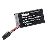 vhbw batteria compatibile con Parrot AR Drone 1,0, 2,0, 2.0 HD drone quadricottero multicottero (1500mAh, 11,1V, Li-Poly)