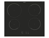 Candy Idea Piano Cottura a Induzione 4 Fuochi in Vetroceramica, Cottura Rapida con Funzione Booster, Power Management per Ottimizzare i Consumi, Blocco di Sicurezza, 59 x 52 x 6 cm, Nero - CITT642C/E1