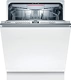 Bosch Elettrodomestici SMD6TCX00E Serie 6, Lavastoviglie a scomparsa totale, 60 cm, a incasso, Plastica, bianco